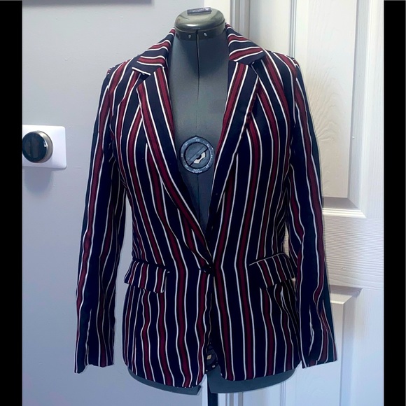 👻Striped Blazer - Picture 1 of 6